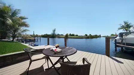 Enjoy the breathtaking views from the dock