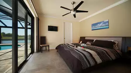 The fourth bedroom features another King size bed