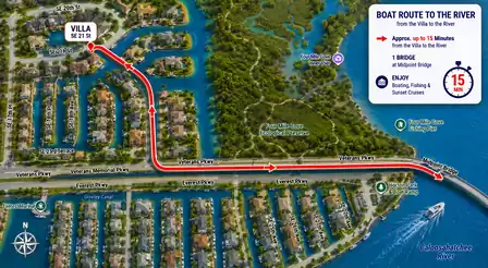 Travel with your rental boat to the Caloosahatchee River