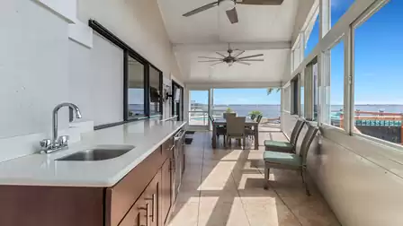 There is also a small kitchenette on the terrace