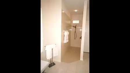 There’s also a large walk-in shower