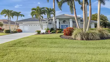Villa Swept Away is surrounded by beautiful tropical landscaping