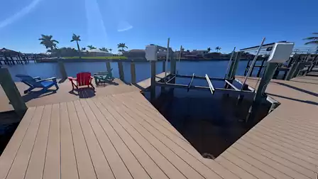Picturesque view of the Gulf access canal