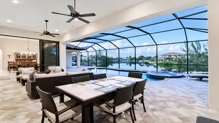 Florida vacation villa with private pool, spa and screened lanai on the waterfront