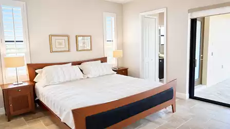 Another King size bed is available in the third bedroom