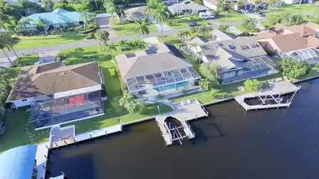 A view from above shows the entire property