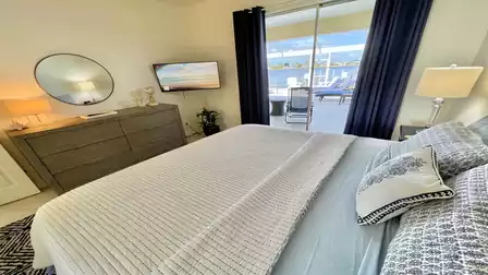 Early morning lake view from your bed