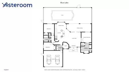 Floor Plan Villa Blue Lake
