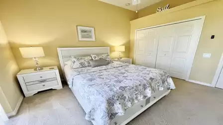 The second bedroom has a queen size bed 