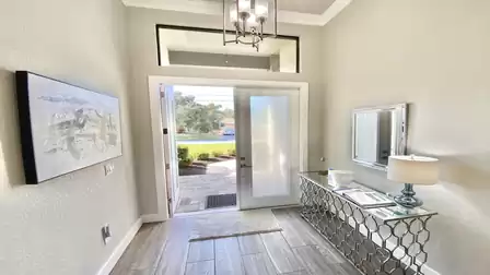 Modern entrance area