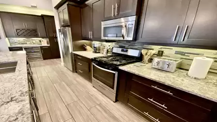 Passionate cooks will appreciate the gas stove