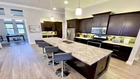 Here you can wash dishes and watch TV at the same time