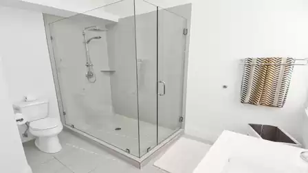 The master bath features a shower