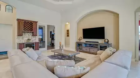 Experience TV experiences on the comfortable sofa