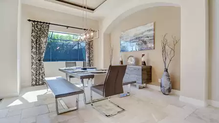 Elegant dining area in exclusive style