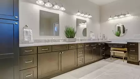 Ample storage space and brightly lit