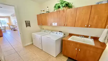 Washer and dryer in the laundry room