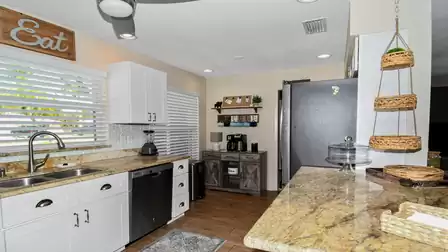 The kitchen - spacious and comfortable