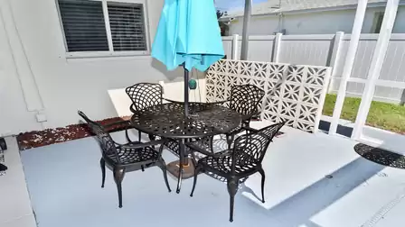Dining table on the terrace
