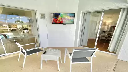 Small snack table for TV evening