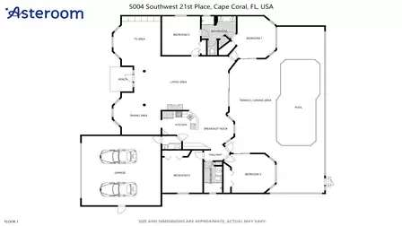 Floor plan of Villa La Morada