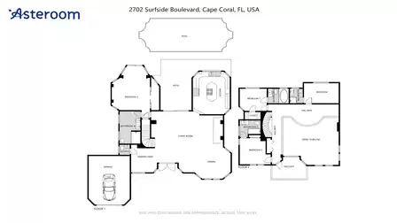 Floor plan of the Villa Golden Globe