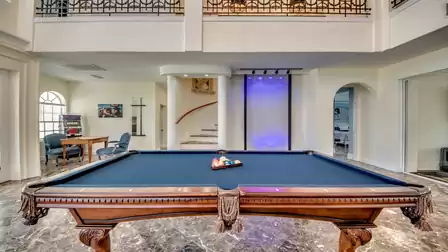 Become a billiards professional and make this room your own