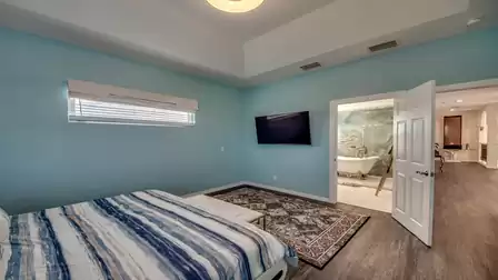 The Audrey Hepburn Suite could also be called the Blue Suite