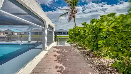 The path to the canal leads directly past the indoor pool area