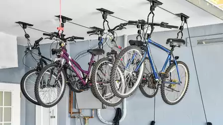 4 bicycles are at your disposal in the garage