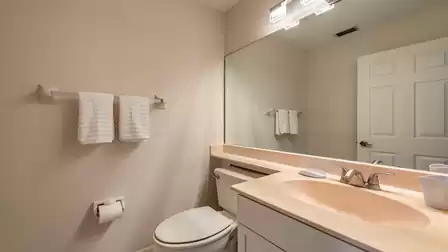 There is also a guest WC