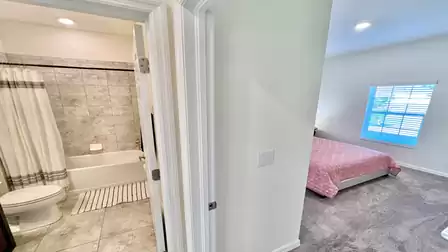 Access to bathroom and bedroom