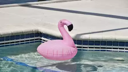 He also feels comfortable in the pool