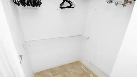 Walk-in closet with plenty of space for your shopping