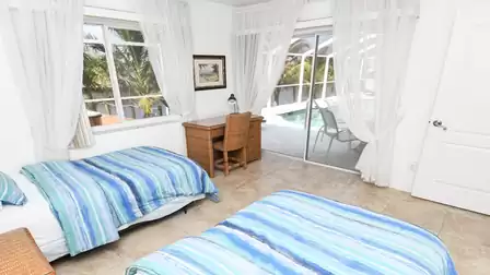 You can also access the pool terrace from this bedroom