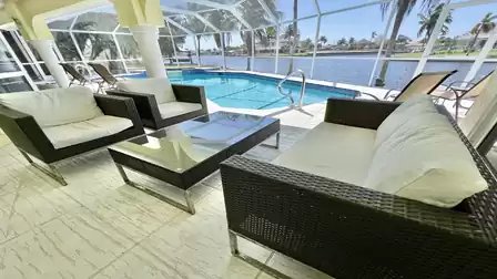 The pool lounge invites you to linger