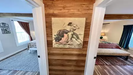 view into the two bedrooms
