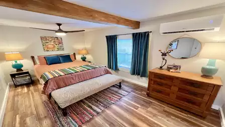 The second bedroom has a king size bed too 