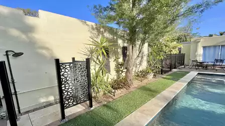 The way to the refreshing pool