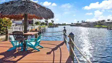 The ideal place for a drink under the tiki hat
