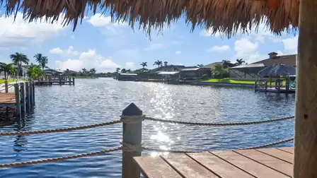 View of the wide canal