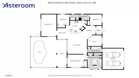 Floor Plan of the Villa Lupita
