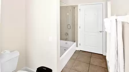 Bath with shower in 2nd bathroom