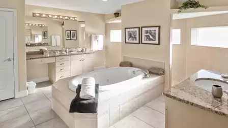 A bathroom with plenty of space for each of you