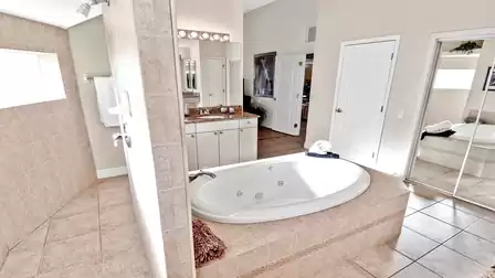 The place for a relaxing bath or a quick shower