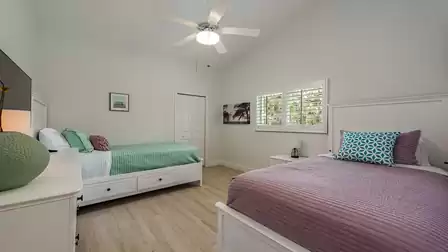 Two Twin beds are available in the third bedroom