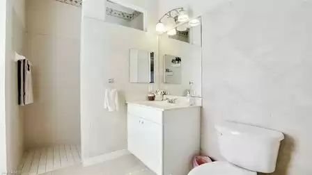 All in white - the 2nd bathroom
