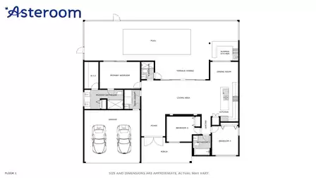 Floor Plan Villa Modern Art