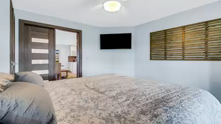 There is also a king size bed in the second bedroom
