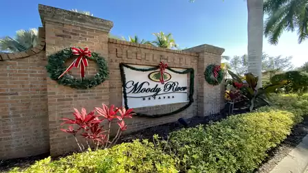 The Villa Ventura is located in Ft. Myers in the Moody River Estaates
